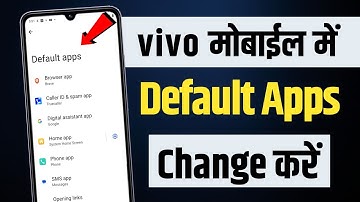how to change default app in vivo | vivo default app settings | set default apps