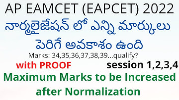 AP EAMCET (EAPCET) 2022 after Normalization 40 marks below will be qualifying latest update