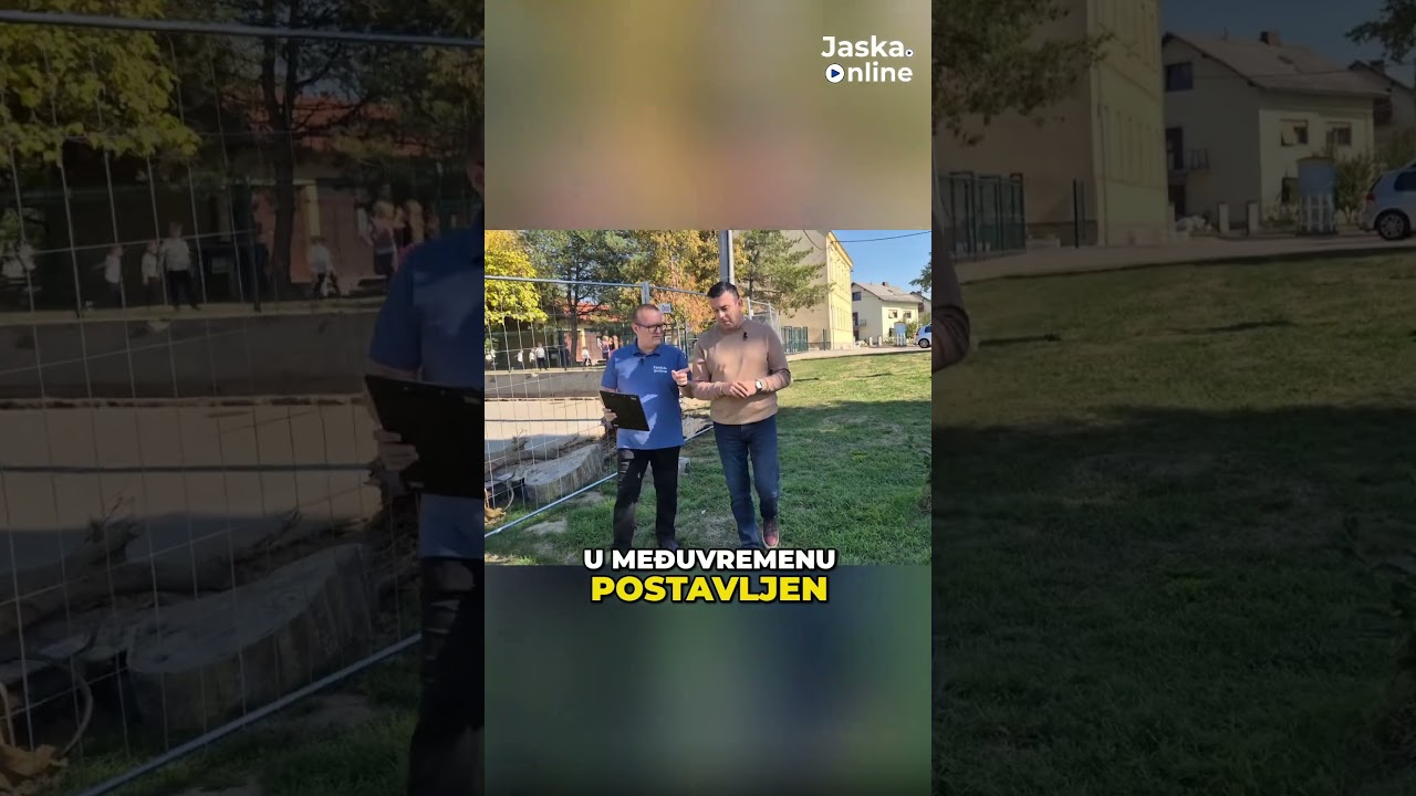 🎥NAVOJ O IGRALIŠTU U DESINCU I VIDEONADZORU KOD OŠ LJUBO BABIĆ #jaskaonline
