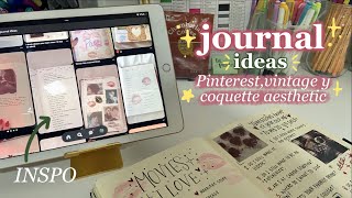 Vintage Diary with a Coquette Aesthetic