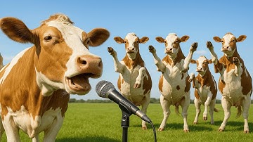 Menggembalakan Sapi Jinak Setiap Sore Sapi Menari, Suara Sapi, Sapi, Sapi Lucu, Sapi Makan Rumput