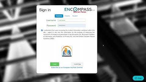 Logging in & Dashboard