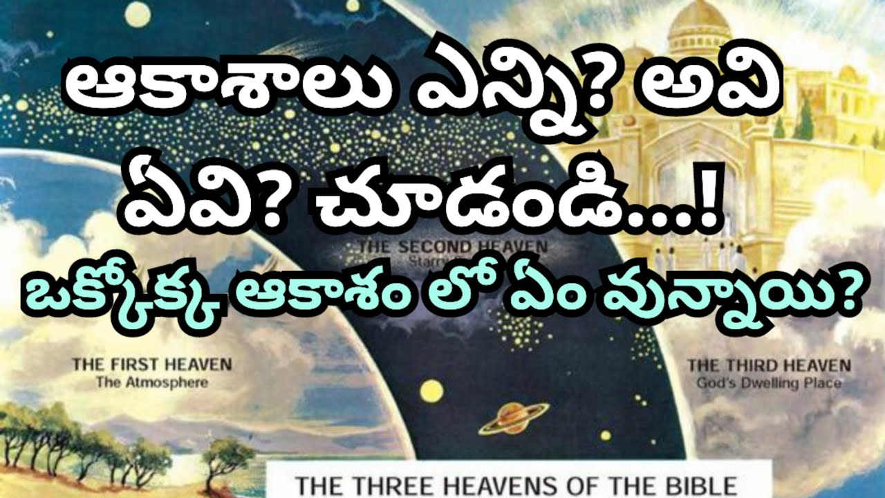 ఆకాశాలు ఎన్ని? అవి ఏవి? చూడండి...! ఒక్కొక్క ఆకాశం లో ఏవేవి వున్నాయో కూడా చూడండి అద్భుత జవాబు..!