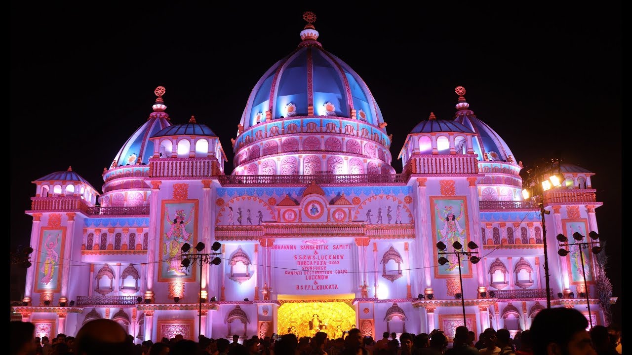 Grand Festival DURGA PUJA at SAHARA STATES JANKIPURAM LUCKNOW YouTube