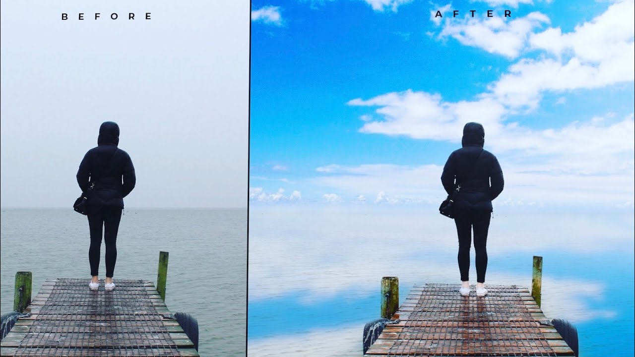 Photoshop Tutorial; How to Change Sky | Color Correction Effect # ...