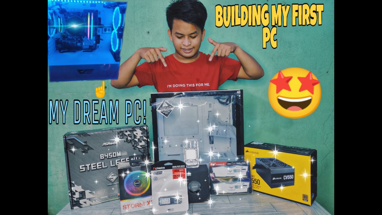 BUILDING MY FIRST PC good for GAMING and EDITING. - YouTube