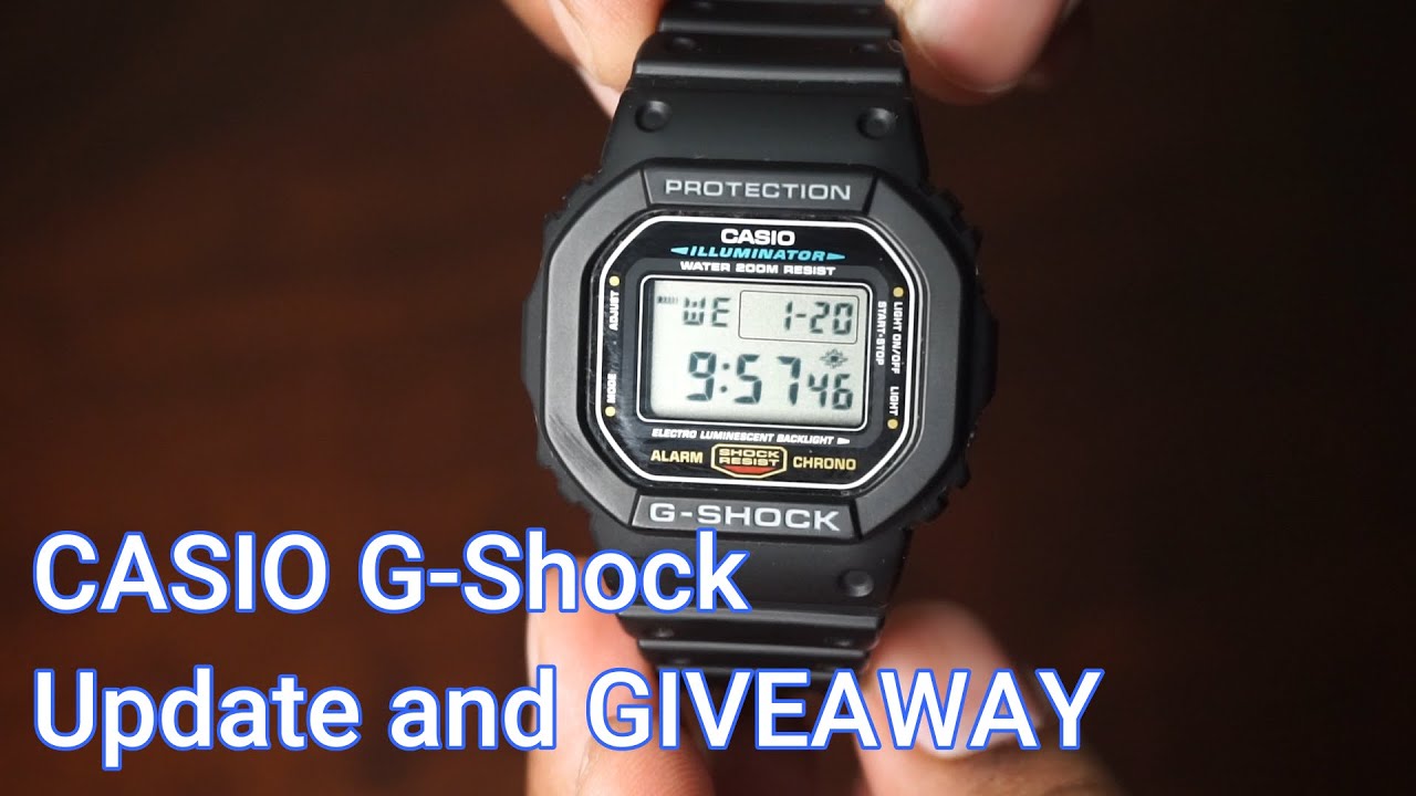 Casio G-Shock DW5600 UPDATE (Giveaway no longer valid) - YouTube