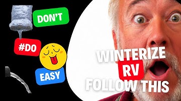 Winterize RV with Air Compressor