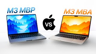 M3 MacBook Air vs M3 MacBook Pro  FULL Comparison!