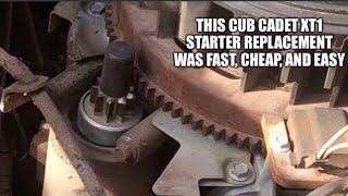 Cub Cadet XT1 gets a new Starter