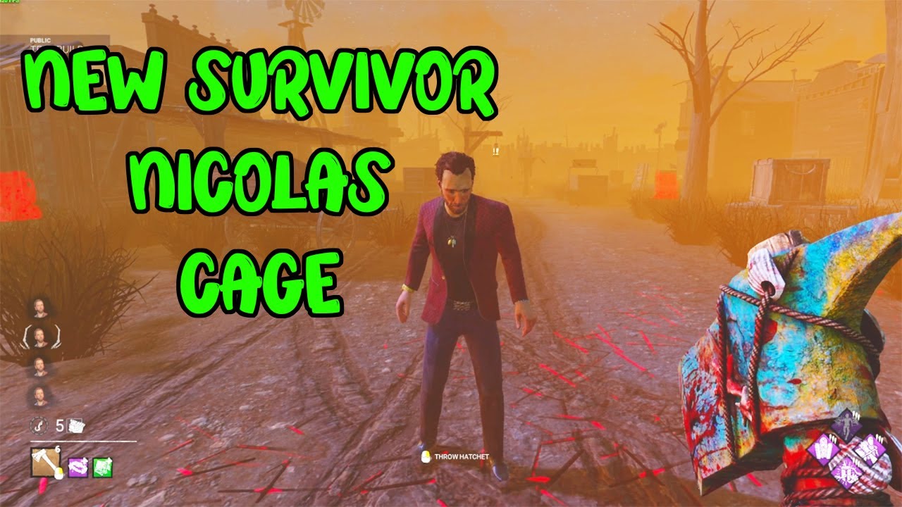 NEW SURVIVOR NICOLAS CAGE - Dead By Daylight PTB (New Survivor Perks ...