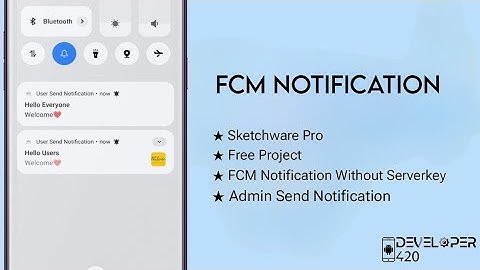 FCM Notification Without Serverkey | Firebase Could Messaging | Background Notification