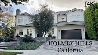 HOLMBY HILLS Los Angeles California - driving tour [4K]