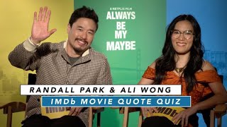 Ali Wong And Randall Park Play Rom-Com Movie Quote Game