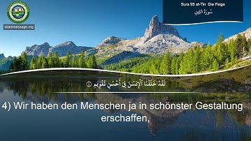 سورة 95. التين (ترجمة باللغة الألمانية) | مشاري بن راشد العفاسي