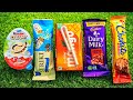 DAIRYMILK KINDER JOY MANGO STRIKER CHOKITO 😋 KIDS CHOCOLATE UNBOXING VIDEO LOLLIPOP CANDY KITKAT 🍭 