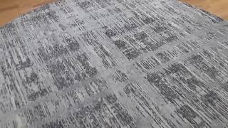 HAND SPUN UNDYED NATURAL WOOL MODERN ROUND ORIENTAL HAND-KNOTTED ORIENTAL RUG #221940