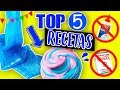 TOP 5 RECETAS SLIME 2 INGREDIENTES 🔥 Sin Pegamento, No Borax, Detergente, Solución