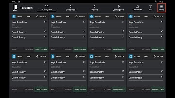 Ticket View Options on Kitchen Display System (KDS) App