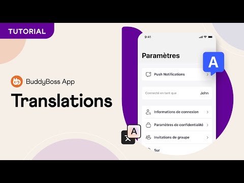 How to translate text in BuddyBoss App