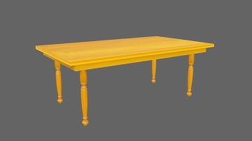 How to model and texture a dining table - Blender 2.8 Tutorial