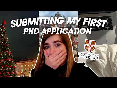 Submitting my first PhD application... 🎓 (University of Cambridge)