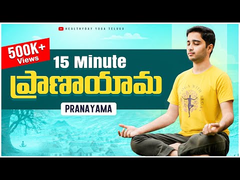15 Min Daily Pranayama | ప్రాణాయామా తెలుగులో | Anxiety, Stress, Better Sleep #teluguyoga #pranayama