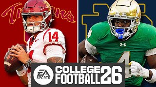 USC at Notre Dame - Week 8 Simulation (EA College Football 26)