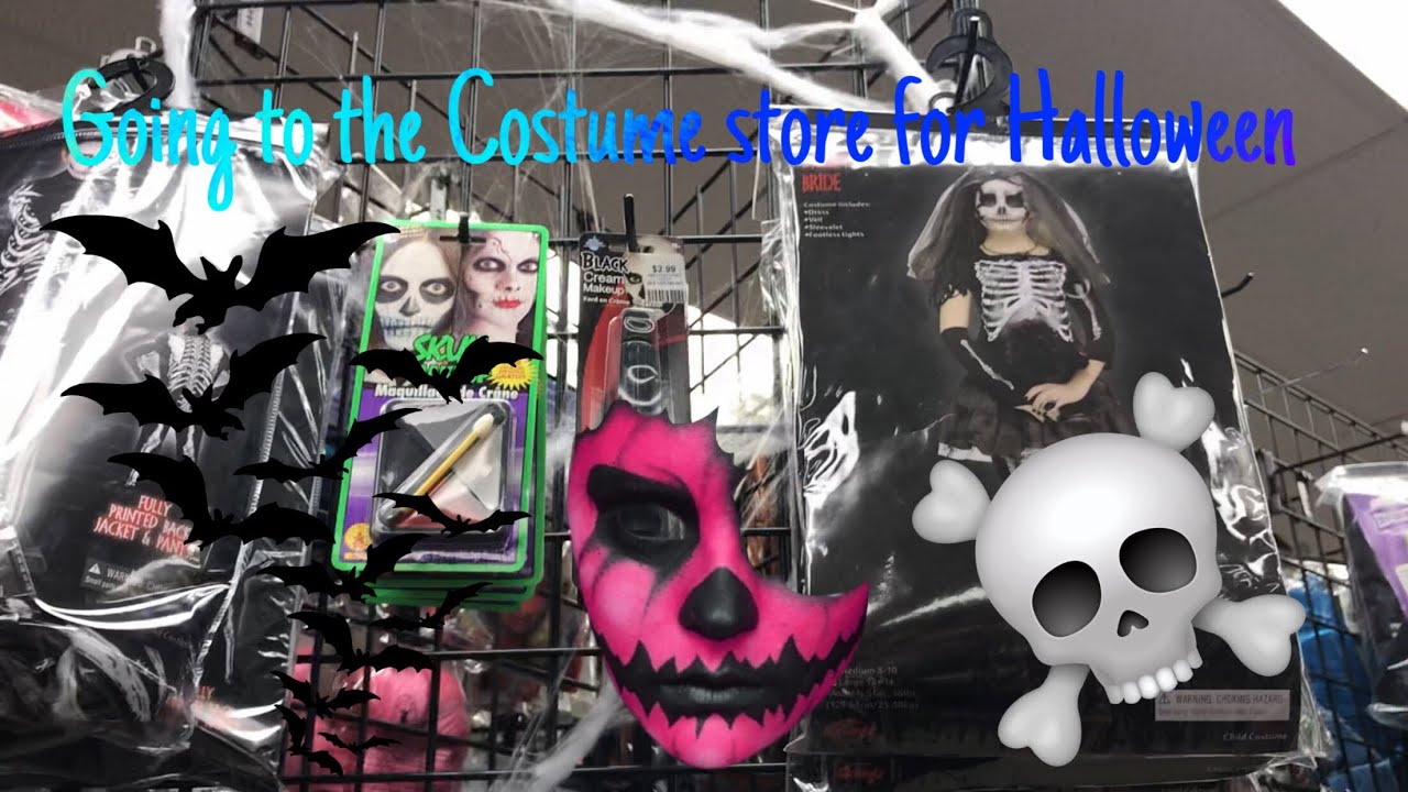 Going to the costume store for Halloween - YouTube