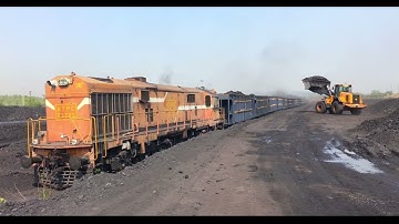 Massive Coal Loading Operation in Talcher | Bulldozer & Train in Action #MCL #talcher #coal #mines