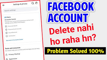 Facebook Account Delete Nahi Ho Raha? | Facebook Account Delete Problem
