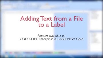 Create Ingredients Lists on Labels by Adding Text from a File