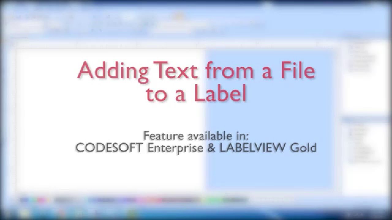 labelview 2015 print from text file labelview 2015 print from text file