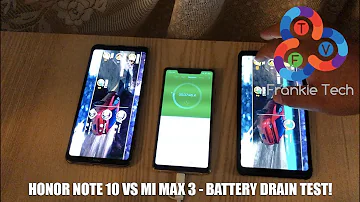 Honor Note 10 vs Xiaomi Mi Max 3 - Battery Drain Test!