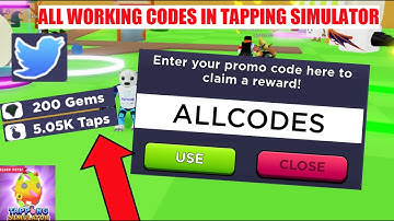 *ALL* WORKING CODES IN TAPPING SIMULATOR! || Roblox
