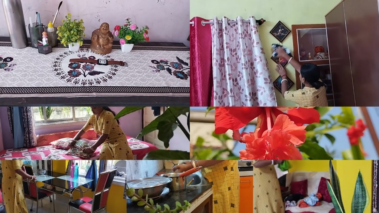 Cleaning & organization সকাল থেকে পড়েছে ঘর পরিষ্কারের ধুম কালীপুজোর আগে পুরো ঘর গুছিয়ে নিলাম 
