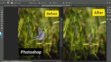 Remove object in background 🔥 #photoshop