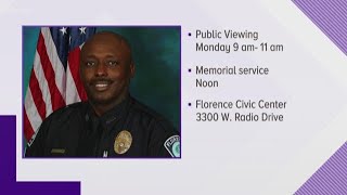 Memorial service Monday for slain South Carolina officer