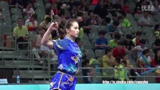 2016年全中国武术套路锦标赛 女子 棍术  吴灵芝（浙江）第一名