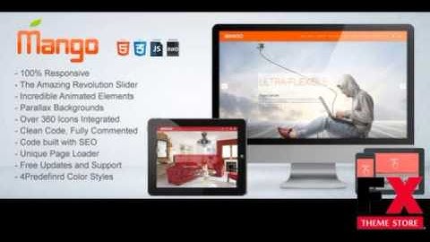 Preview Mango - Responsive Onepage Metro Html5 Template TFor