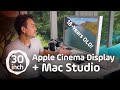 Apple 30 cinema display with mac studio  best combo