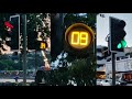 UK Traffic Lights With Pedestrian Countdown In Torquay