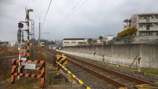 踏切　カンカン　Railroad crossing sound　JR奈良線　山城多賀　221系