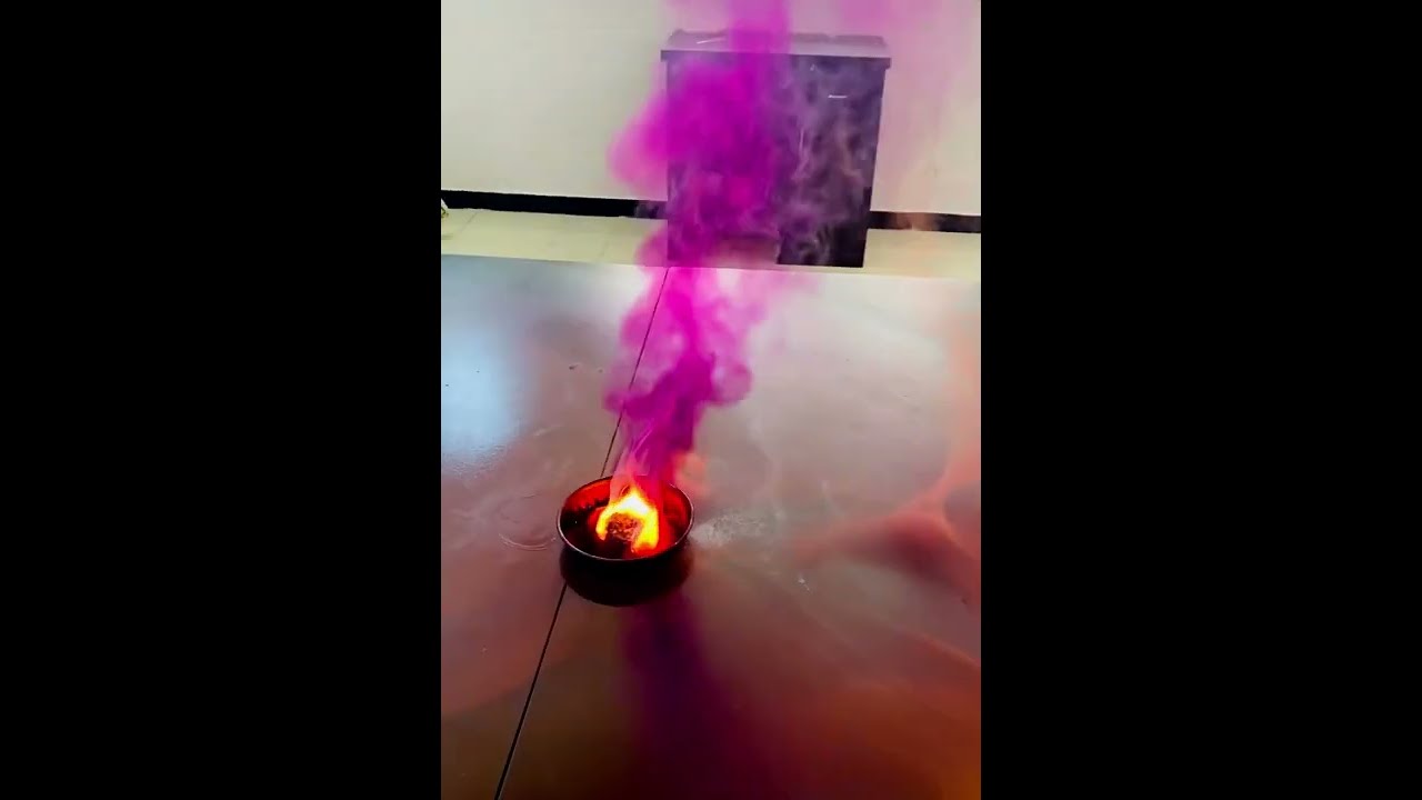 aluminium-iodine-reaction-purple-coloured-fumes-of-iodine-by