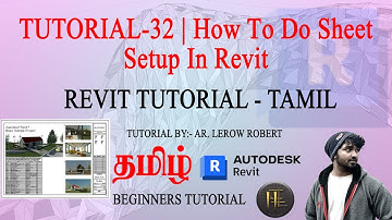 Revit Tutorial Tamil | TUTORIAL-32 | How To Do Sheet Setup In Revit | Beginners tutorial #revit  🙌🏻