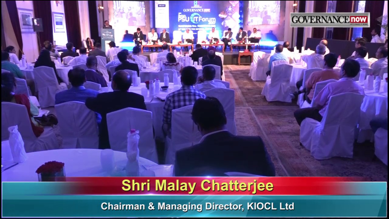 Malay Chatterjee Chairman Managing Director Kiocl Ltd Psu It Forum 2017 Youtube