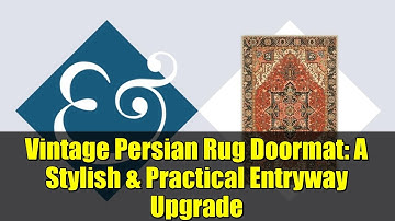 Vintage Persian Rug Doormat: A Stylish & Practical Entryway Upgrade