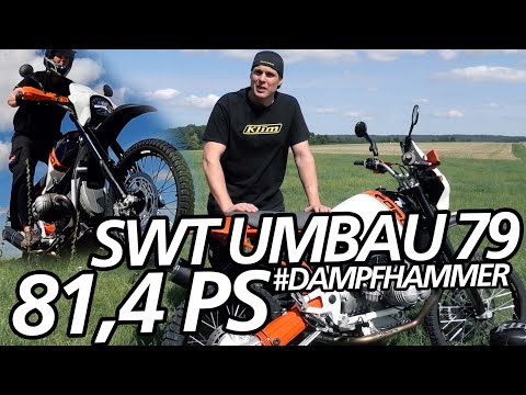 SWT-SPORTS EnduroBoxer Umbau Nr. 79.  Rahmenverstärkung mit Zentralfederbein und USD Gabel