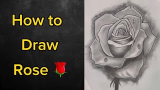 How to draw a rose flower ||how to draw flower step by step