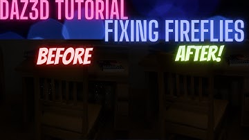 Daz3d | How To Fix Transparent Pixels/Fireflies
